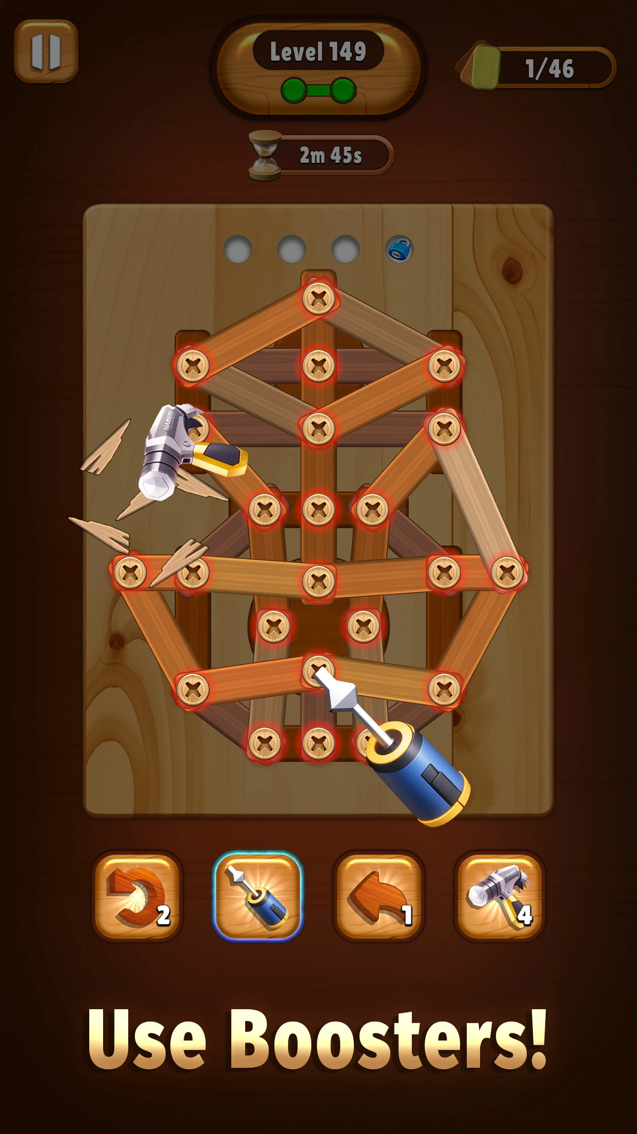 Screw Wood Puzzle - Nuts Bolts screenshot