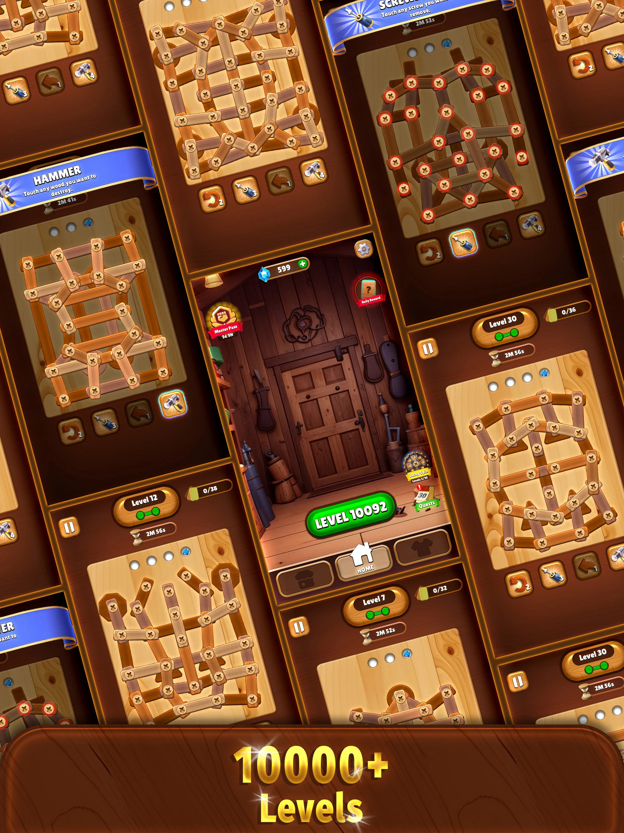 Screw Wood Puzzle - Nuts Bolts screenshot