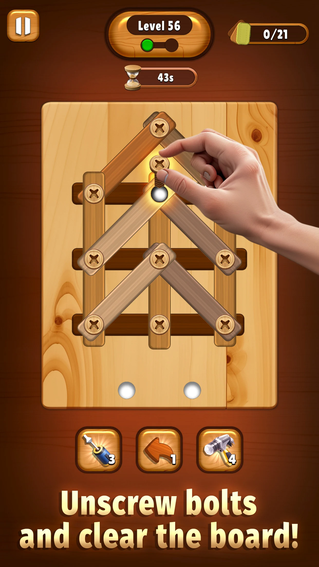Screw Wood Puzzle - Nuts Bolts screenshot