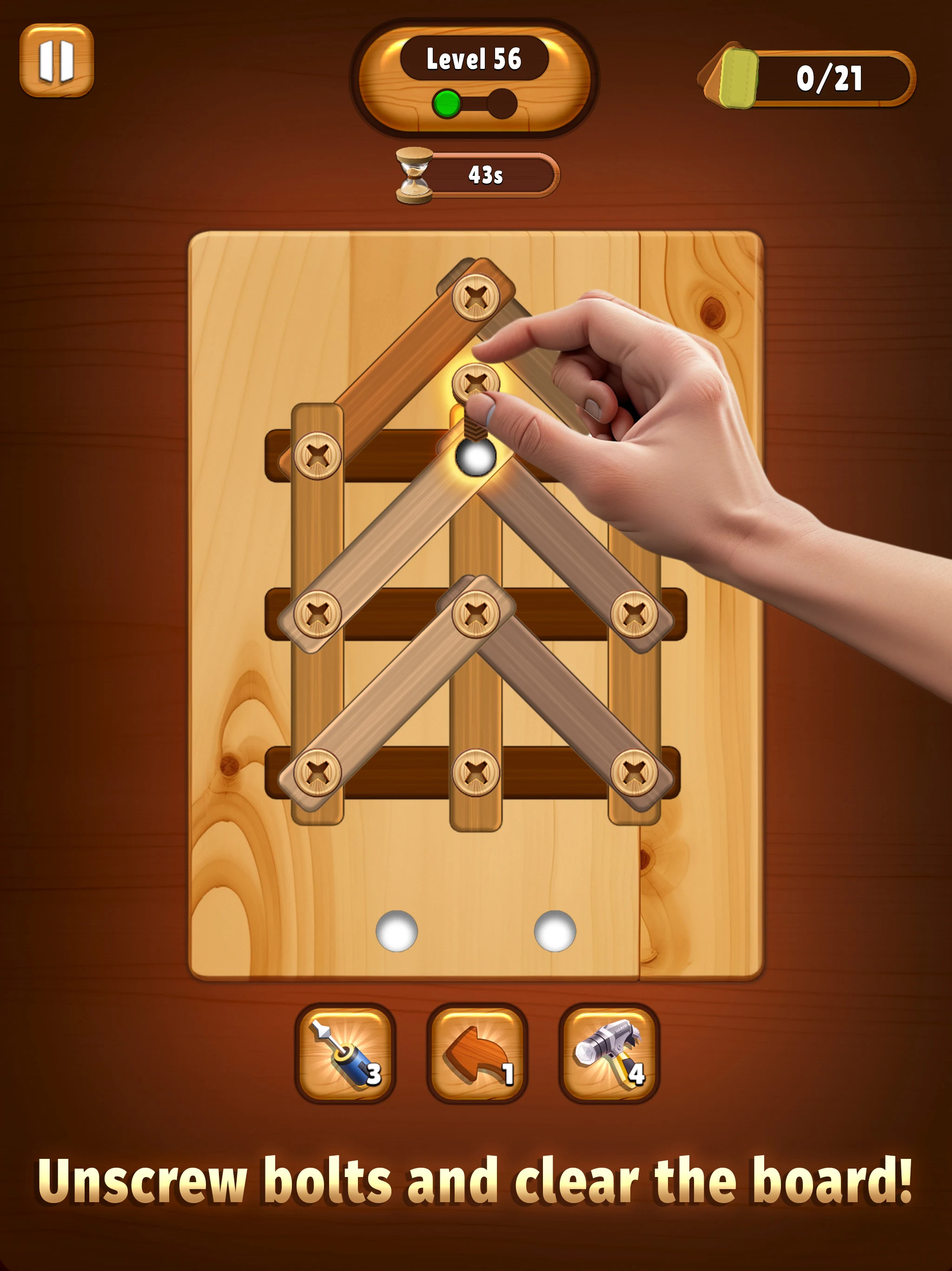 Screw Wood Puzzle - Nuts Bolts screenshot